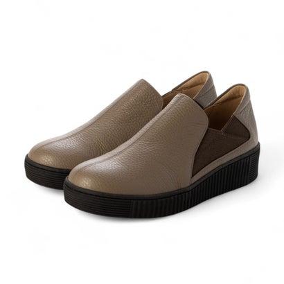 【DIANA WELL FIT】エナメルスリッポンシューズ23.5cm DIANA WELL FIT ダイアナウェルフィット スリッポンシューズ （ダーク