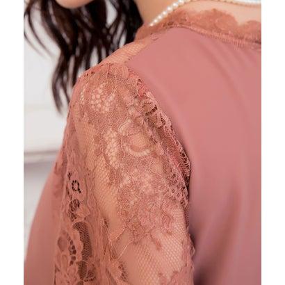 ドレスプラス DRESS+ 総レース結婚式ワンピースお呼ばれパーティドレス （ネイビー）_10