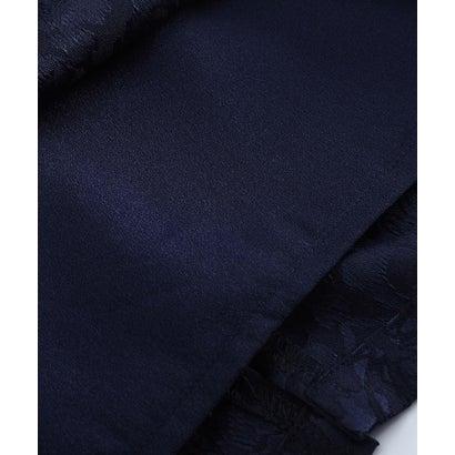 ドレスプラス DRESS+ レース七分袖×ダマスク柄ワンピースドレス結婚式ワンピース・お呼ばれパーティードレス （ブラック） | DRESS+ | 15