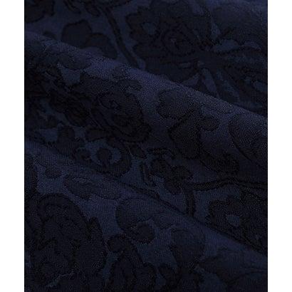 ドレスプラス DRESS+ レース七分袖×ダマスク柄ワンピースドレス結婚式ワンピース・お呼ばれパーティードレス （ブラック） | DRESS+ | 16