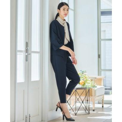 PLST レディーススーツ　セットアップ　ネイビー DRESS+ ドレスプラス セットアップ レディーススーツ ジャケット