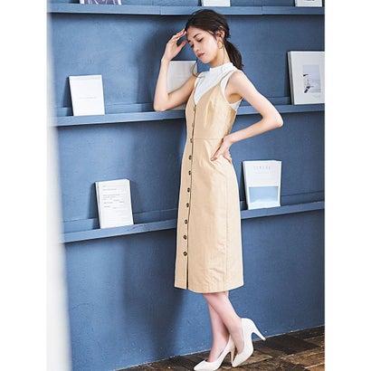 デュラス Duras マーブル調ボタンキャミワンピース Beige ブランド公式 Locomall ロコモール 通販 Paypayモール