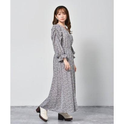 エムズエキサイト Emsexcite 花柄袖シャーリングワンピース ガラ パープル ブランド公式 Locomall ロコモール 通販 Paypayモール