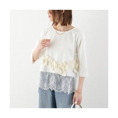 エイミー ロウ Eimee Law カットソー 84740Z ヘムフリル レース （OWIV