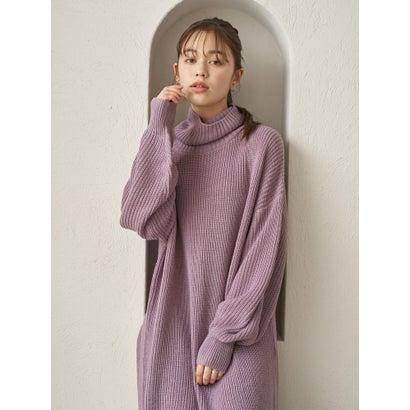 パープル アースミュージックアンドエコロジー Locomall ロコモール 通販 Paypayモール Earth Music Ecology タートルネック畦ニット