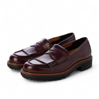 エコー ECCO 軽量厚底 METROPOLE OSLO フリンジローファー しなやか上質カウレザー 本革 （DARK RUBY）