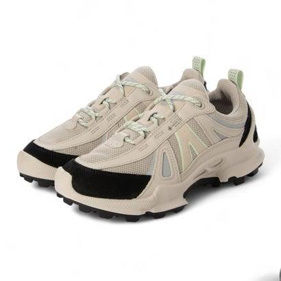 エコー ECCO 軽量素材 防水 ハイテク BIOM C-TRAIL 全天候 機能性スニーカー アウトドア 上質ヌバックレザー （BLACK / GR