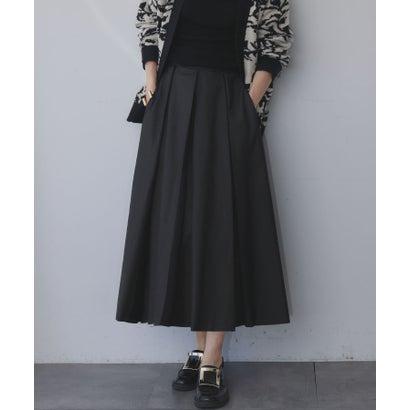 エルフランク ELFRANK ボックスプリーツ ロング スカート（ブラック