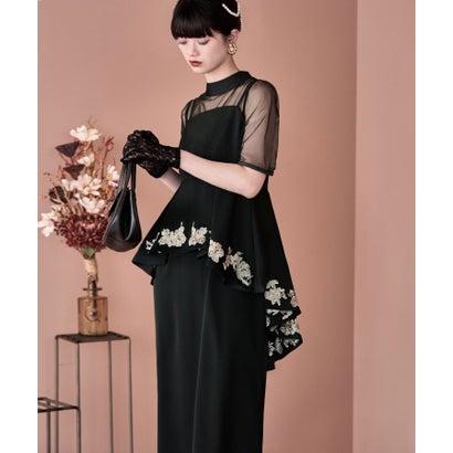 etoll.（エトル） 刺繍ペプラムビスチェ＆Iラインドレスセットアップ