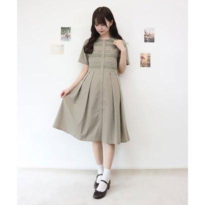 フィント F I N T レースピンタック使いシャツワンピース L Green ブランド公式 Locomall ロコモール 通販 Paypayモール