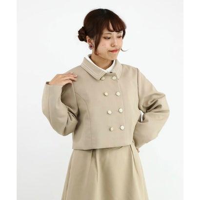 フィント F i.n.t チェーンステッチ使いダブル釦ショートジャケット （BEIGE）｜locondo-shopping｜09