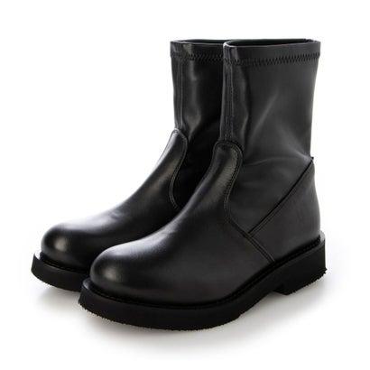 【訳あり新品】 ファビオルスコーニ FABIO RUSCONI ストレッチショートブーツ （ブラック）