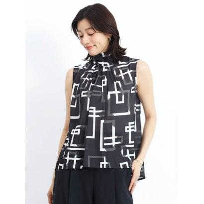 FENNEL ブラックリボンシャツ 9号 FENNEL バックぺプラムブラウス 9号