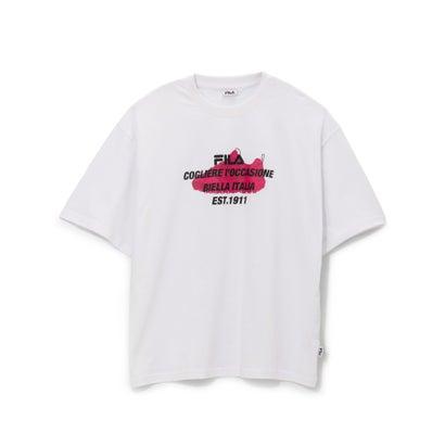 FILA（フィラ） S/Sプリント Tシャツ / ホワイト （ホワイト