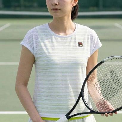 【美品】FILA　テニス　ゲームウェア　レディース　M FILA（フィラ） 【テニス】ゲームシャツ/ レディース （WHITE