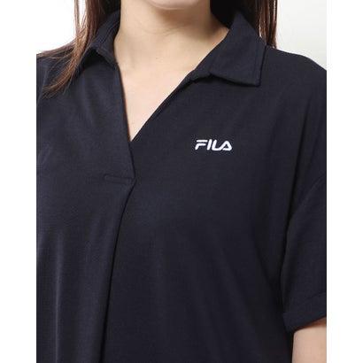 ラナン Ranan ＜FILA/フィラ＞ゆったりフレアーポロワンピース （ネイビー）｜locondo-shopping｜21