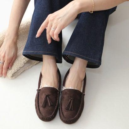 【極美品】シャネル モカシン 踵にココマーク タッセル スエード ブラウン 極美品】シャネル モカシン 踵にココマーク タッセル スエード ブラウン