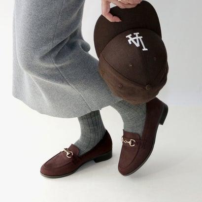 Fin（フィン） 撥水＆防汚機能付きスエードビットローファー【低反発