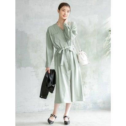 フィフス Fifth ダブルポケットノーカラーワンピース ミントグリーン ブランド公式 Locomall ロコモール 通販 Paypayモール