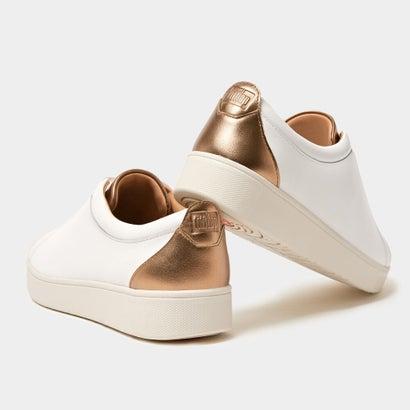 フィットフロップ fitflop RALLY METALLIC BACKTAB SNEAKERS （Urban White/Bronze）｜locondo-shopping｜02