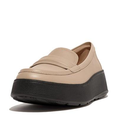 フィットフロップ fitflop F-MODE PADDED-DETAIL LEATHER FLATFORM LOAFERS （Latte Beige｜locondo-shopping｜03