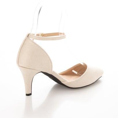 最安値に挑戦 フリューン Flune セパレートポインテッドトゥハイヒールアンクルストラップパンプス アイボリー スエード調 2 999円 Aynaelda Com
