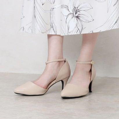 最安値に挑戦 フリューン Flune セパレートポインテッドトゥハイヒールアンクルストラップパンプス アイボリー スエード調 2 999円 Aynaelda Com