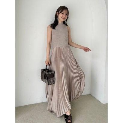 FRAY I.D フレイ アイディー ニットドッキングプリーツワンピース  