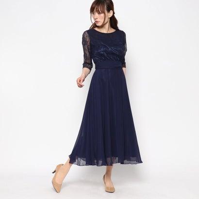 最新情報 ジュネビビアン Genet Vivien 袖レース フォーマルワンピース ネイビー 楽天市場 Homeofmalones Com
