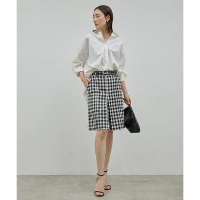 美品　GALLARDAGALANTE ベーシックオーバーシャツ ホワイト　F GALLARDAGALANTE ガリャルダガランテ ベーシックオーバーシャツ