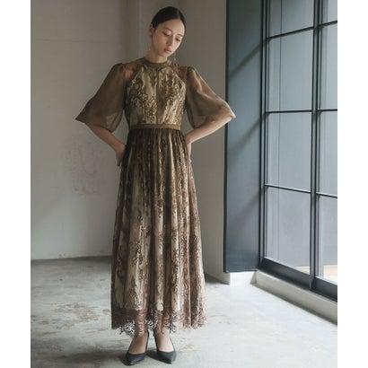 GIRL 総レースハイネックバルーンスリーブ GIRL DRESS FOR NOW ガール GIRL [低身長/大きいサイズあり]総レース