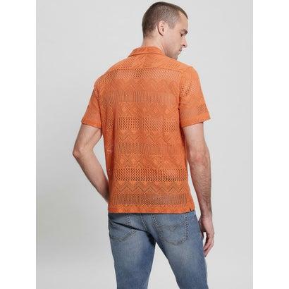 ゲス GUESS Geometric Knit Crochet Shirt （G3J9） 半袖シャツ｜locondo-shopping｜02
