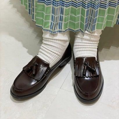 HARUTA（ハルタ） レディス牛革キルトタッセルローファー(3E 