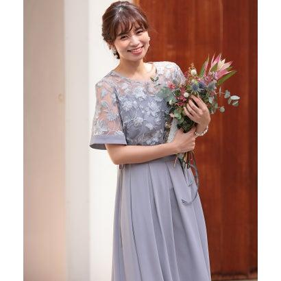 ハレモード Haremode パーティードレス 結婚式 二次会 チュール刺繍トップスタックスカート14 080円 セレモニーシーン対応 ワンピース 最も完璧な