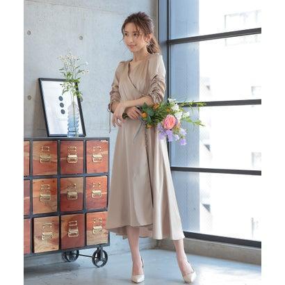 ハレモード Haremode 結婚式 二次会 セレモニーシーン対応 ワンピース パーティードレス カシクールワンピース ベージュ ブランド公式 Locomall ロコモール 通販 Paypayモール