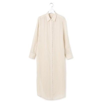 ICB 【WEB＆一部店舗限定】PreshrunkCupraStripe シャツワンピース （エクリュストライプ）