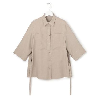 ICB 【WEB＆一部店舗限定】SerikaWorsted シャツブラウス （ベージュカーキ）