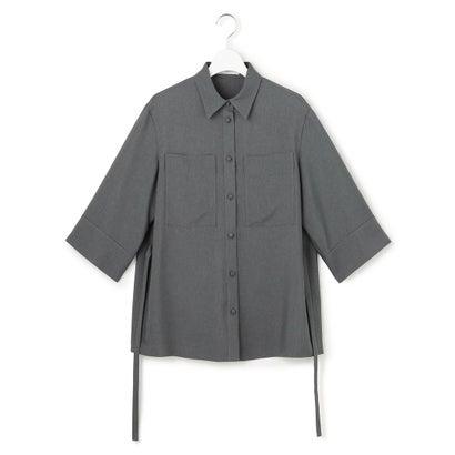 ICB 【WEB＆一部店舗限定】SerikaWorsted シャツブラウス （ミディアムグレー）