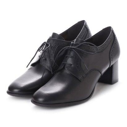 イング Ing レースアップヒールシューズ ブラック 在庫一掃