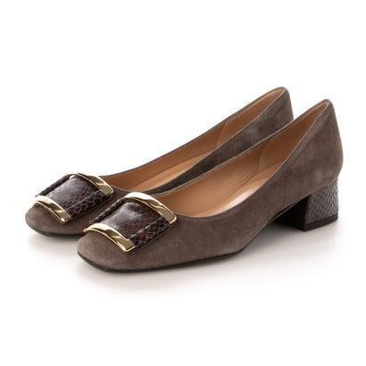 ふるさと納税 インターショシュール Inter Chaussures ローヒールバックルパンプス グレーコンビ ブランド公式 Locomall ロコモール 通販 Paypayモール 安い Www Skylanceronline Com