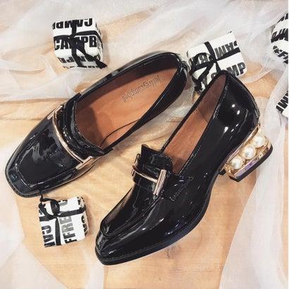 Jeffrey Campbell ジェフリーキャンベル パールヒールローファー 