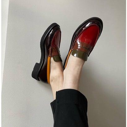 ジェフリーキャンベル Jeffrey Campbell マルチカラーローファー ダークブラウン レッド ブランド公式 Locomall ロコモール 通販 Paypayモール