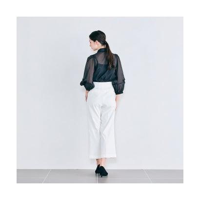 オーディア ミューズ Audie a Muses 花モチーフ＆リボンタイブラウス （オフ）の画像