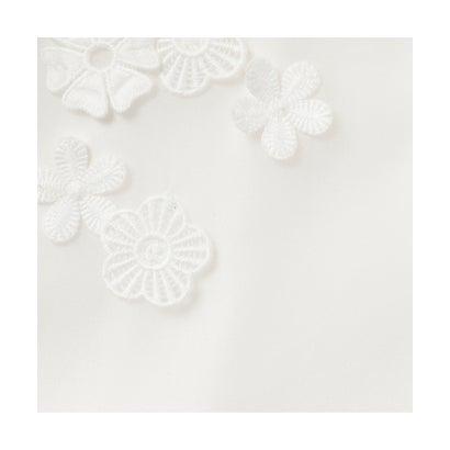 オーディア ミューズ Audie a Muses 花モチーフ＆リボンタイブラウス （オフ）の画像