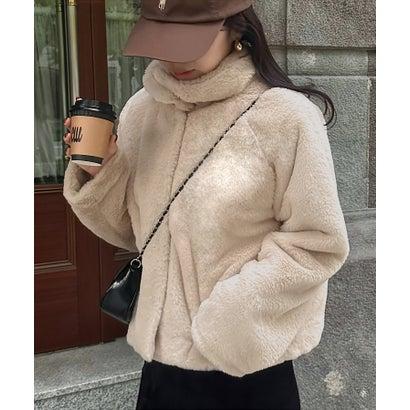 JUNOAH（ジュノア） フェイクファーコート （アイボリー） : ブランド