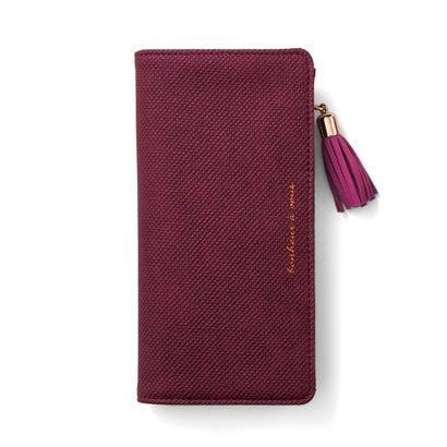 クラソ Kraso 縦入れだからコンパクトにすっきり収まる 手になじむやわらかシステム長財布 ボルドー ブランド公式 Locomall ロコモール 通販 Paypayモール