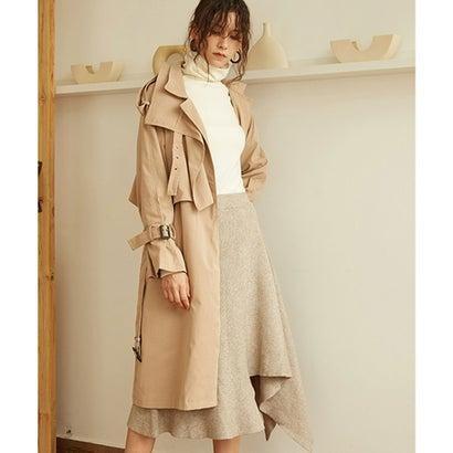 ニット ミックス Knit Mix Knit Mix 19秋冬 アシンメトリー ロング トレンチコート ベージュ ブランド公式 Locomall ロコモール 通販 Paypayモール