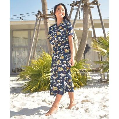 Kahiko ウクレロアロハシャツワンピース ネイビー ブランド公式 Locomall ロコモール 通販 Paypayモール