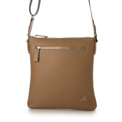 キタムラケイツウ キタムラK2 牛革ショルダーバッグ IM-83 （ベージュ