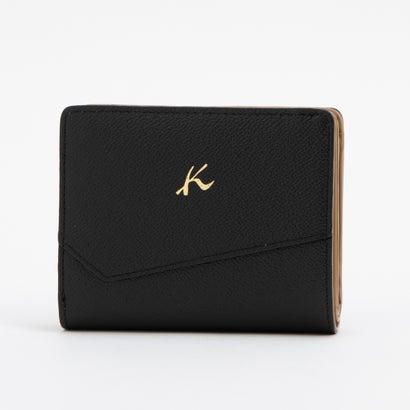 キタムラケイツウ キタムラK2 牛革二つ折り財布 P-1115 （クロ